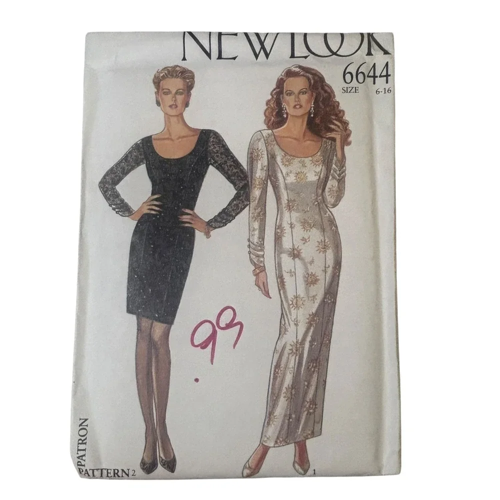 Vintage Sewing Pattern Lot Butterick New Look McCalls 80s 90s Dress Skirt Suit